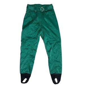 Obermeyer Stiletto T Thermolite Insulated Ski Pants Retro Green Size 10